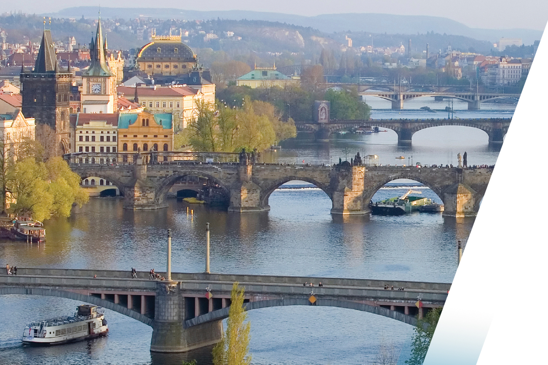 City with bridges over water